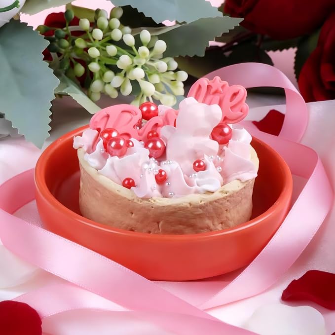 Pink and Red Pearl Sprinkles for Cake Decorating Edible, Valentines Sprinkles with 4 Sizes Sugar 130g/4.6oz, Cupcake, Ice Cream, Donuts, Macaron Toppings Supplies (2mm, 4mm, 7mm, 1cm)