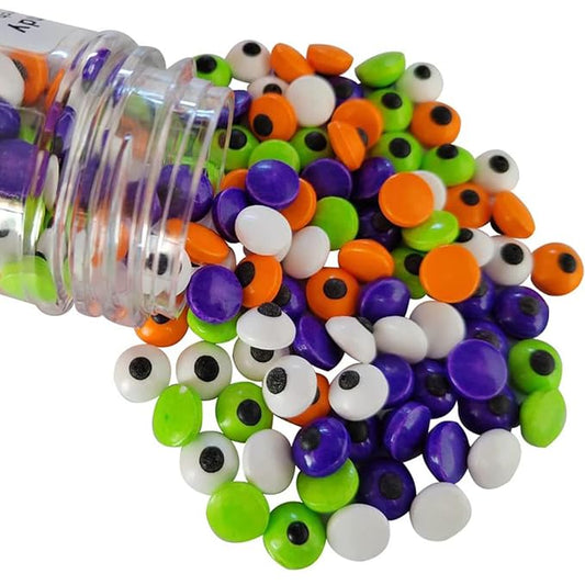 Candy Eyeballs Eyes Edible for Decorating Mix Color Dessert Sprinkles Cake Cupcakes Toppers Cookies Baking Halloween Christmas Easter Decoratings