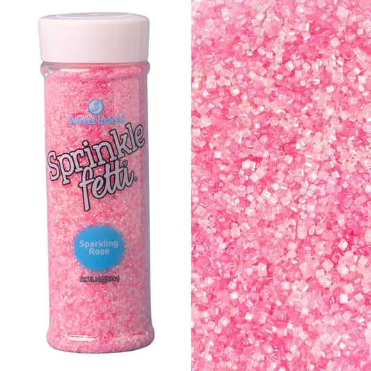 Sweets Indeed Valentines Day Pink Sugar | Colored Sugar Crystals for Baking & Decorating, Cupcakes, Cookies, Cakes, Donuts & Desserts – Festive Valentine Baking Decorations | 5.11 oz