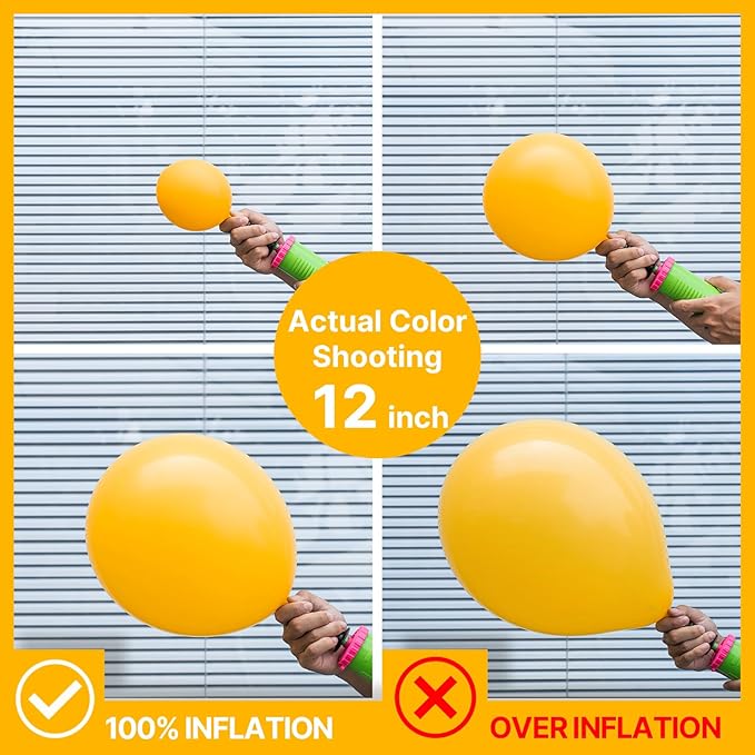 PartyWoo Mustard Yellow Balloons 100pcs 12 Inch Yellow Fall Balloons for Birthday Graduation Gender Reveal Engagement Baby Shower Bee Summer Sunflower Little Cutie Lemon Party Decorations Yellow-Y10