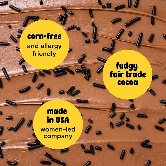 Chocolate Softies Fair Trade Sprinkles by Supernatural, Made in USA, No Artificial Flavors or Artificial Dyes, Natural, Soy Free, Gluten Free, Corn Free, Vegan, 3oz