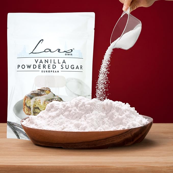 Sweetzo - Vanilla Powdered Sugar, For Baking, Donuts, Pancakes and More, Bulk Bags, 6 Ounces Each (Pack of 2)