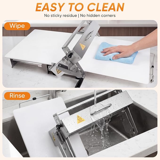 Folding Dough Sheeter,0.5-25mm Adjustable Thickness Manual Dough Roller Machine with 35.4"x15.7" Food-Grade Panel,Stainless Steel Puff Pastry Roller for Croissant Pizza Fondant, Home & Commercial Use