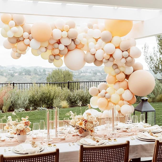 Voircoloria Blush Balloons, 66pack 12inch Nude Latex Party Balloons for Graduation, Wedding, Birthday, Bridal Shower, Baby Shower, Boho Theme Party, Anniversary Party Decorations