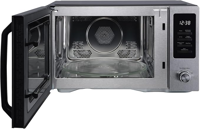 1.0 cu. ft. Countertop Microwave in Stainless and Black with Air Fryer