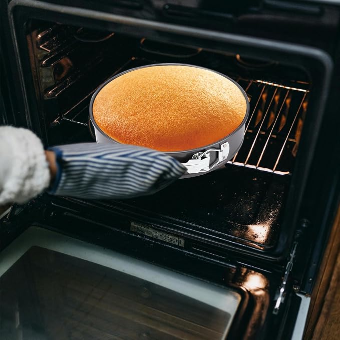 Springform Pan, Nonstick Cake Pan, Round cheesecake pan with leak-proof non-stick bottom removable bakeware.Cheesecakes, Pizzas and Quiches. (7+8+8.5+9.5+10+11 Inches)