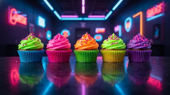 NCS Neon Pink (Under Blacklight) 4mm Edible Sugar Pearls Sprinkles – Cupcake, Cake, Cookie & Baking Decorations, 7 oz