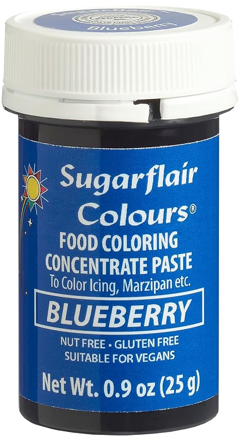 Sugarflair Food Coloring Concentrate Paste, 25 Grams Blueberry