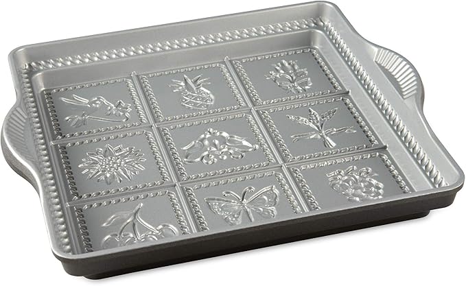 Nordic Ware Cast Aluminum English Shortbread Pan (Pack of 3)