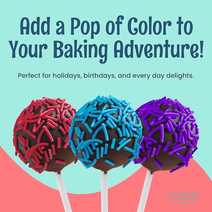 O’Creme Red Sprinkles – 5 Pounds for Cake Decorating – Kosher Pastel Sprinkles for Cupcakes, Cookies, Cakes, Ice Cream