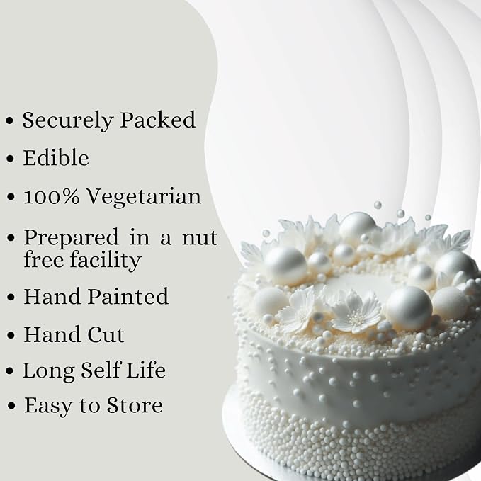 Confect White Sprinkles Mix – Edible Sprinkles for Cakes, Cupcakes & Cookies | White Jimmies & Sugar Pearls | Christmas, Frozen Theme, Birthday Decorations | Vegan, Gluten-Free, Nut-Free, Soy-Free, Dairy-Free, Palm Oil-Free – 4.2 Oz