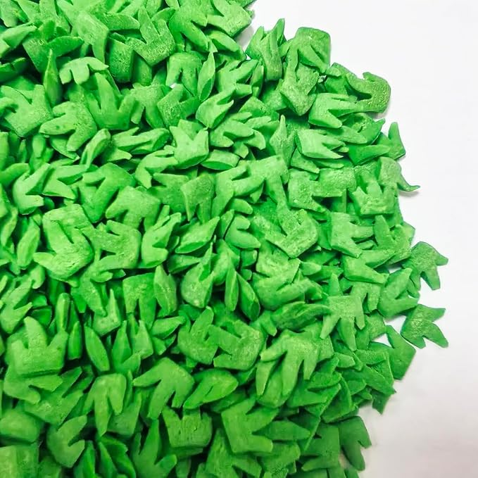 Edible Green Grass Sprinkles for Cake Decorating, Edible Football Field Sprinkles for Baking Cookie Cupcake Toppers Ice Cream Donut Toppings Decorations 95g/3.35oz