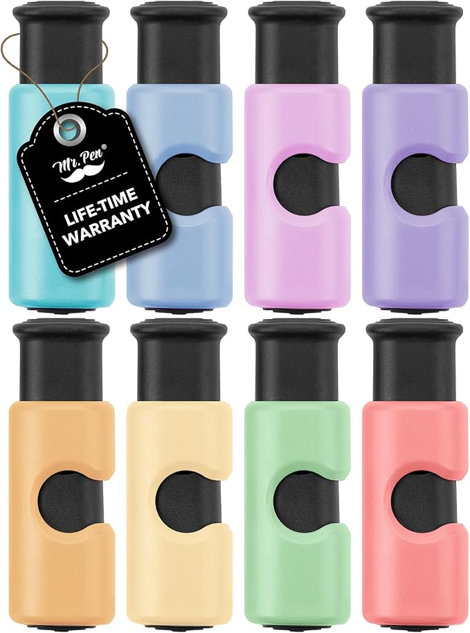 Mr. Pen- Squeeze and Lock Bread Bag Clips, 2.4 Inch, 8 Pack | Multicolor Squeeze Lock Clips, Reusable Bag Closures for Bread, Snacks, Coffee, Food Storage, Fits Thick and Thin Bags