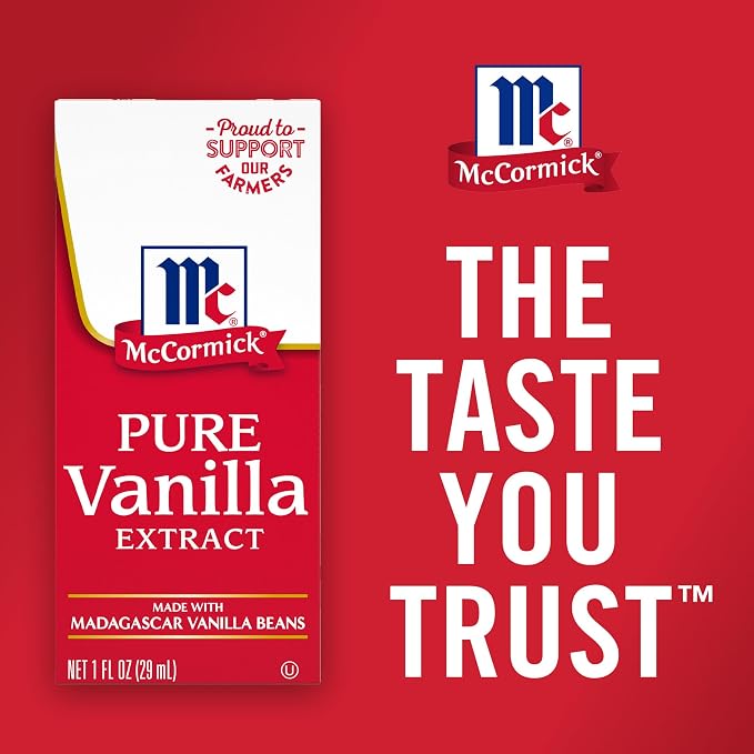 McCormick Vanilla Extract, Pure, No Corn Syrup, Gluten Free, Rich, Sweet Flavor and Aroma for Baking and Savory Dishes, 1 fl oz