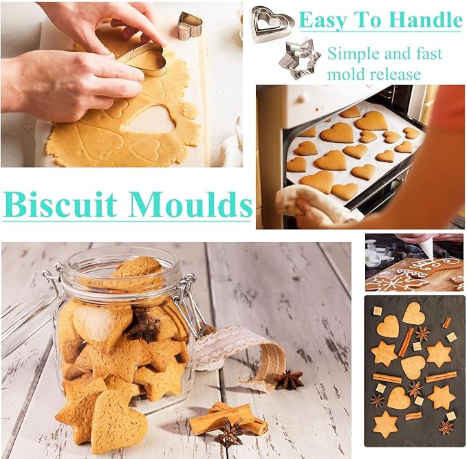 Cake Decorating Kit,Piping Bags and Tips Set,Cake Decorating Supplies,Frosting Piping Kit,Cake Baking Supplies for Beginners (255PCS)