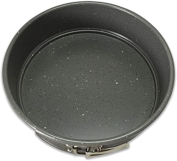 casaWare 9-inch Springform Pan Ceramic Coated NonStick (Silver Granite)