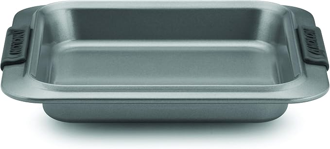 Anolon Advanced Nonstick Baking Pan / Nonstick Cake Pan, Square - 9 Inch, Gray