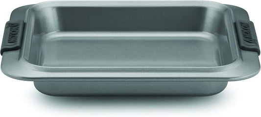 Anolon Advanced Nonstick Baking Pan / Nonstick Cake Pan, Square - 9 Inch, Gray