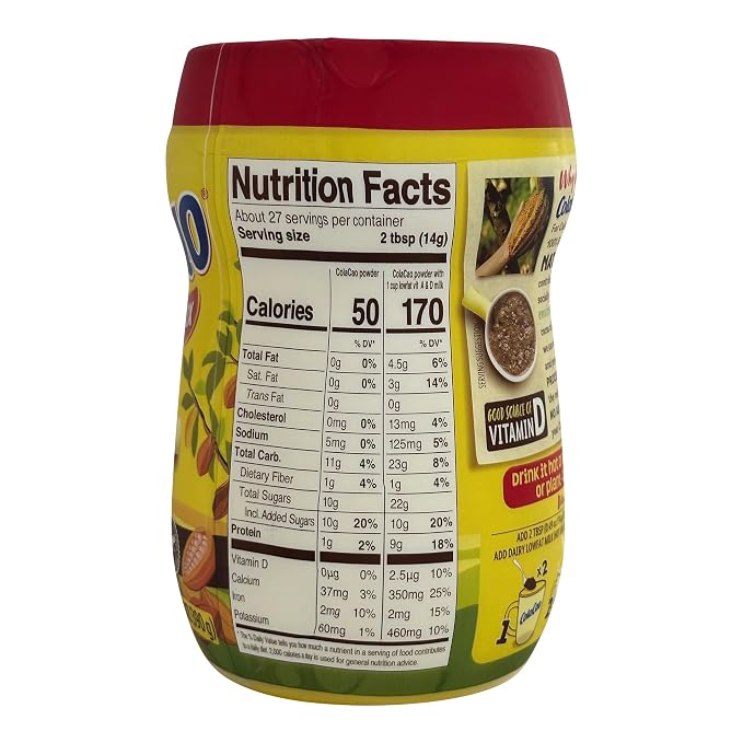 Cola Cao Cocoa Powder Mix 6 PACKS 13.8 oz (390 g) per unit. Colacao chocolate drink mix. Colacao original España. Natural Cocoa with no additives. About 27 servings per unit. (6)
