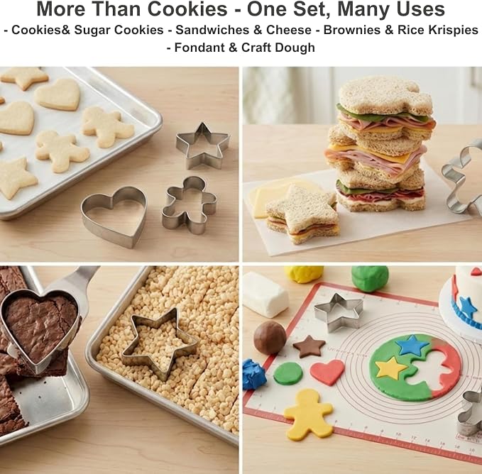 Wildflower Baby Shower Cookie Cutters Set - 7-Piece - Stainless Steel - Dishwasher Safe - Perfect for Baby in Bloom Baby Girl Baby Shower