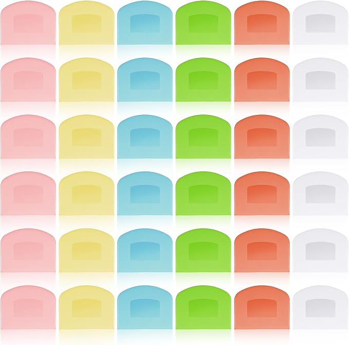 36 Pcs Food Scraper, Flexible Dough Scraper, Multifunctional Kitchen Scrapers Tool, Bread Dough Cutter, Cake Smoother for Icing,
