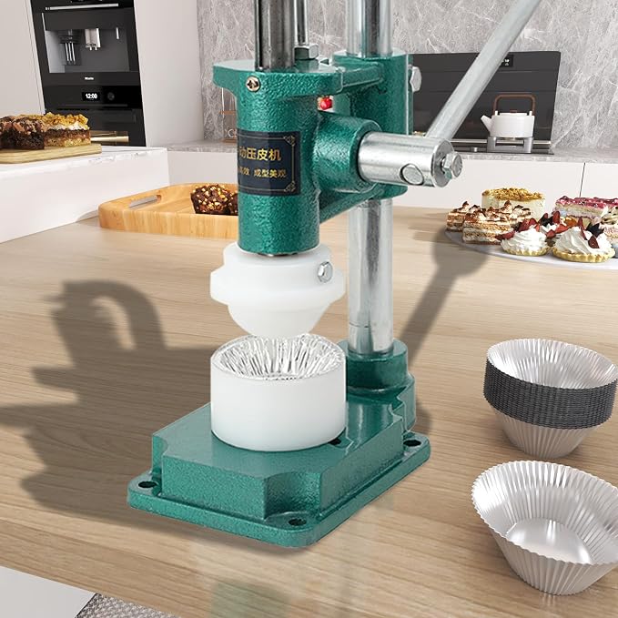Manual Egg Tart Pressing Machine, Manual Egg Tart Making Machine, Commercial Custard Tart Shell Mold, Hand Press Making for Home Use,Cake Shop