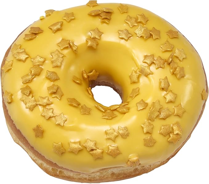 DecoPac Gold Stars Quins, Edible Cupcake Sprinkles, Sugar Cake Decorations - 18.5 ounce