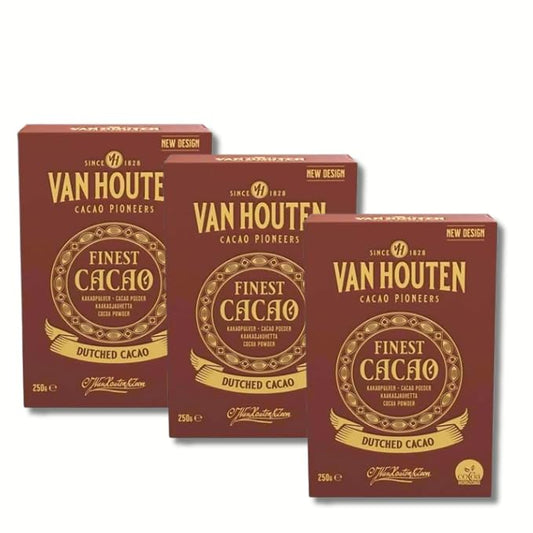 Van Houten Dutched Cocoa 8.8 Ounce Box (Pack of 3)
