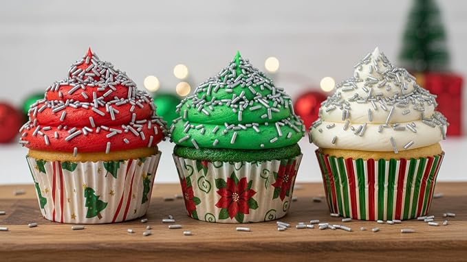 NCS Silver Jimmies Edible Sprinkles – Cupcake, Cake & Cookie Decorations, 7 oz