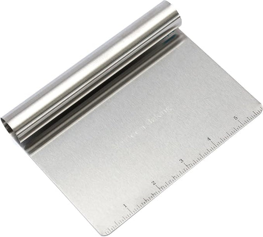 Metal bench knife dough scraper: Versatile bench scraper dough cutter tool Tool for Baking, Bread Cutting, and Kitchen Use