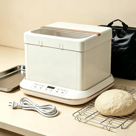 Premium Bread Proofer & Slow Cooker – for Bread, Yogurt & Fermentation | 25L, 32–248℉ Digital Temp Control, 10H Timer, Removable Shelf – Luxe Gift for Home Bakers