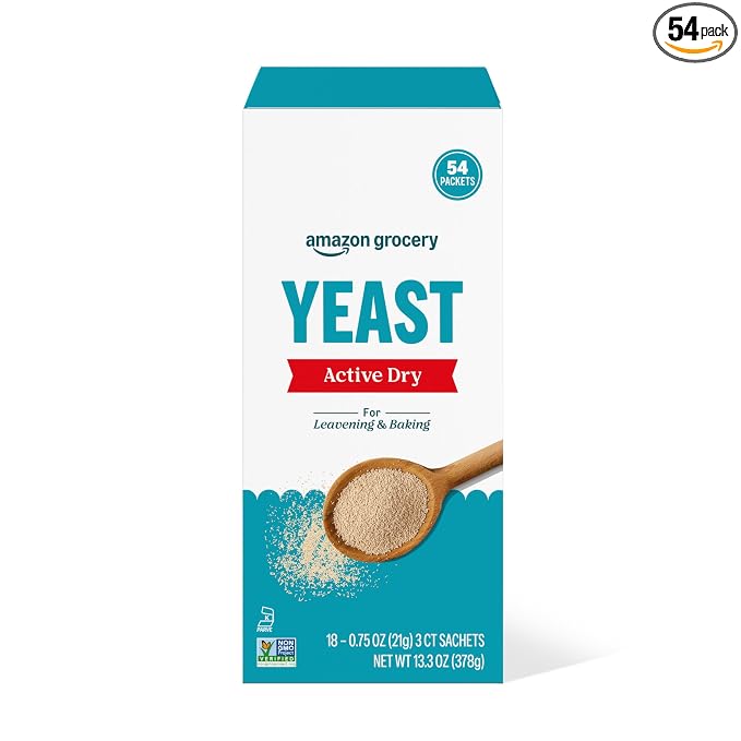 Amazon Grocery, Active Dry Yeast, 13.3 Oz, 54 Count