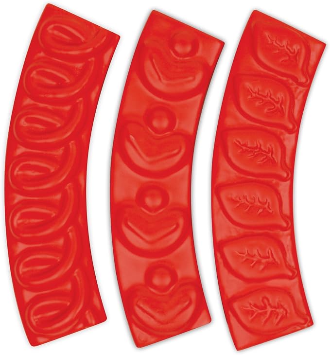 Talisman Designs Pastry Stamps | Set of 3 | Pie Crust Embosser | Pie Decorating Tools & Gadgets | Pie Baking Crust Cutters | Cute & Functional Kitchen Supplies