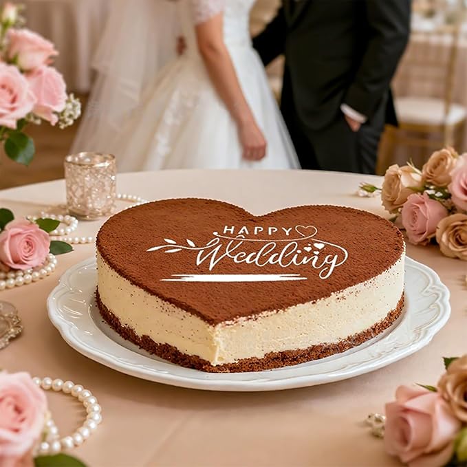 Stencil for Tiramisu Cake Painting Letter Design Decorating Tool Tiramisu Decorating Painting Stencil