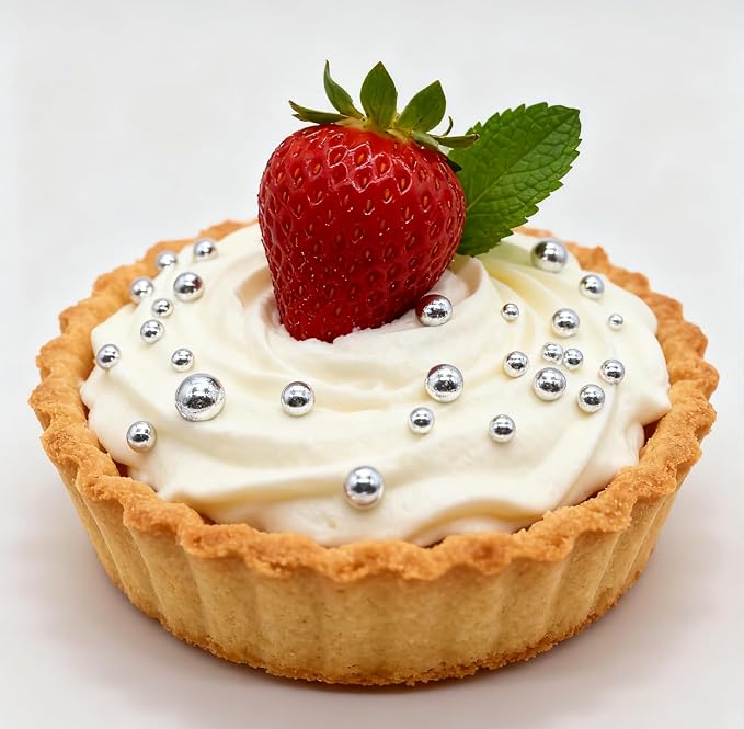 Silver Pearl Sugar Sprinkles-26 Styles Mixed Size Round, Edible Candy | 26 Styles Mixed Size Round, Edible Candy, Edible Candy Pearls, For Cakes, Cupcakes, Cookies, Donuts & Ice Cream