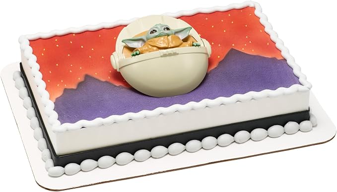 DecoSet® Star Wars™ The Mandalorian The Child Cake Topper, 1-Piece Cake Topper, Use with Cake Decorations to Create Intergalactic Cakes