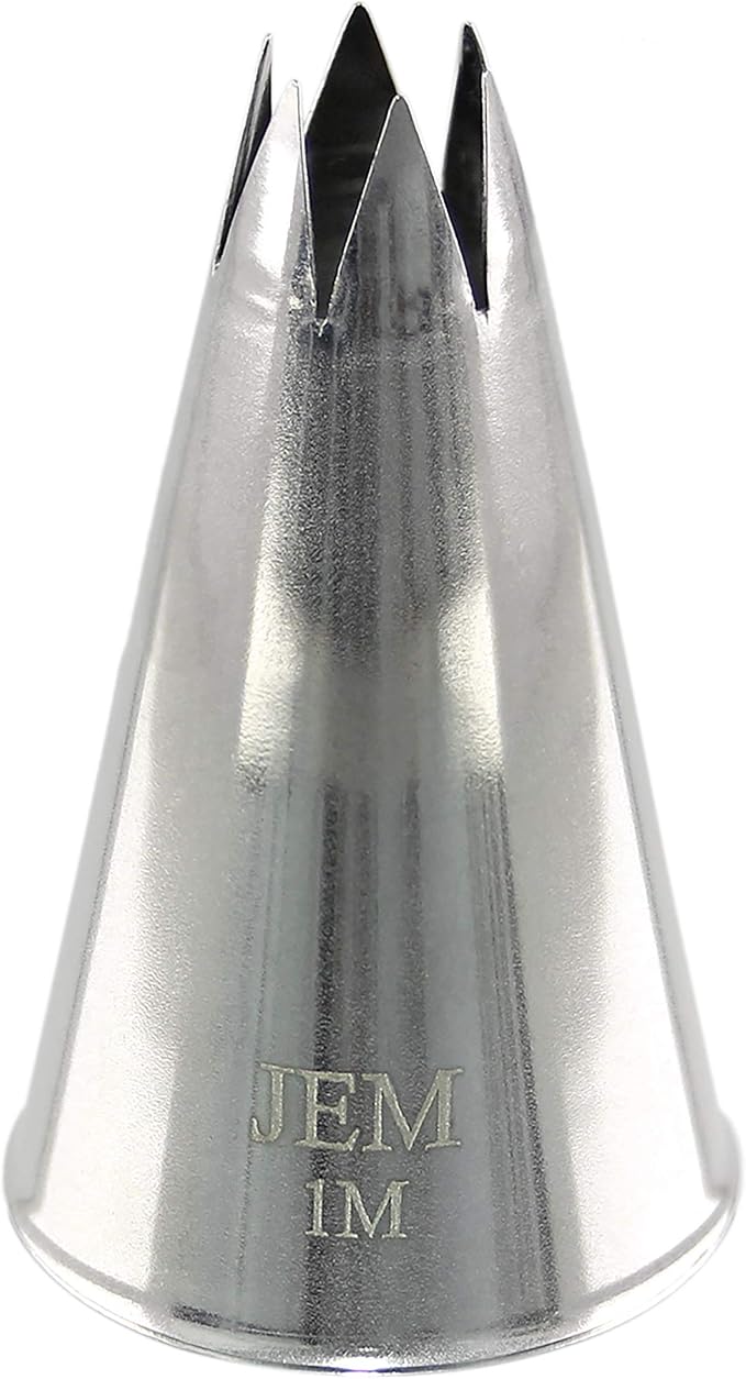 JEM Small Open Star Savoy Nozzle Cake Decorating Tip #1M