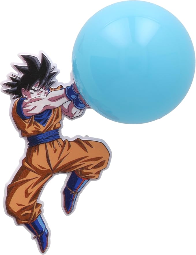 Dragon Ball Z Cake Topper | Light Up Goku & Spirit Blast Decoration With Pic | Ready To Use Birthday Cake Topper, Batteries Included - 2 Piece Set