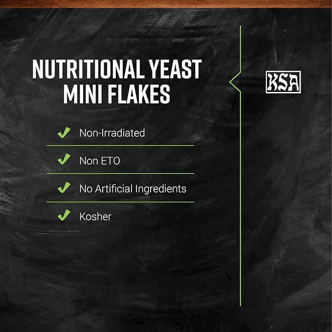 Frontier Co-op Nutritional Yeast Mini Flakes, Kosher, Bulk Bag - Non-Irradiated Yeast Rich in Essential B Vitamins | 16 Ounce (Pack of 1)