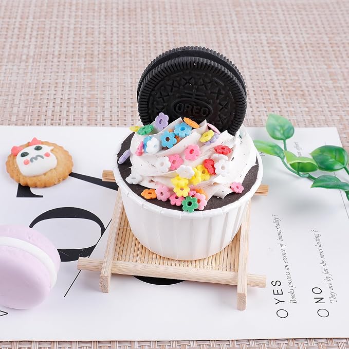 Rainbow Flower Sprinkles, Edible Flowers for Cake Decorating, Colorful Confetti Sprinkles Mix for Baking Topping, Cupcakes, Cookies, Ice Cream, Spring Birthday Party Easter Holiday Supplies