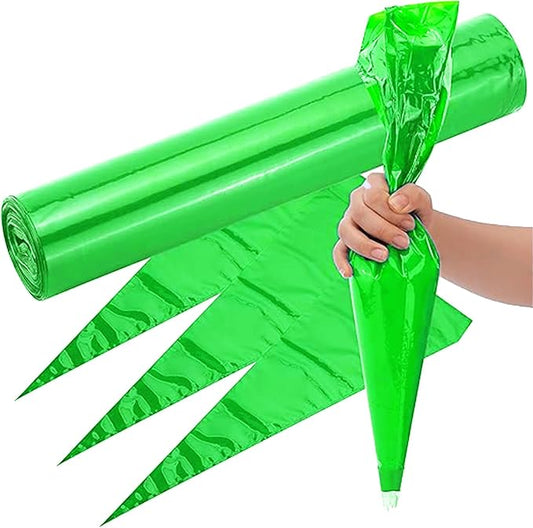 21 Inch Disposable Pastry Bags 50 Pcs,Blue Color Pipping Bag For Patisserie and Confectionery&Dough Cake Decoration Tool (21 inch 50pcs/roll-green)