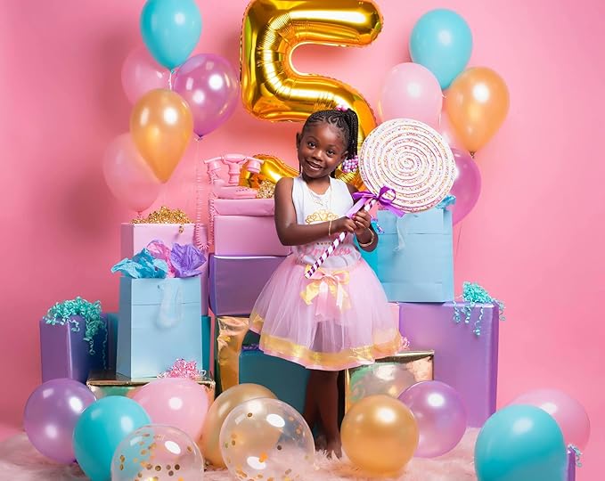 Gold Number 24 Balloon 40 inch, 24 Number Balloons, 24th Gold Birthday Decorations, 24 Year Old Women Men Golden Party Supplies
