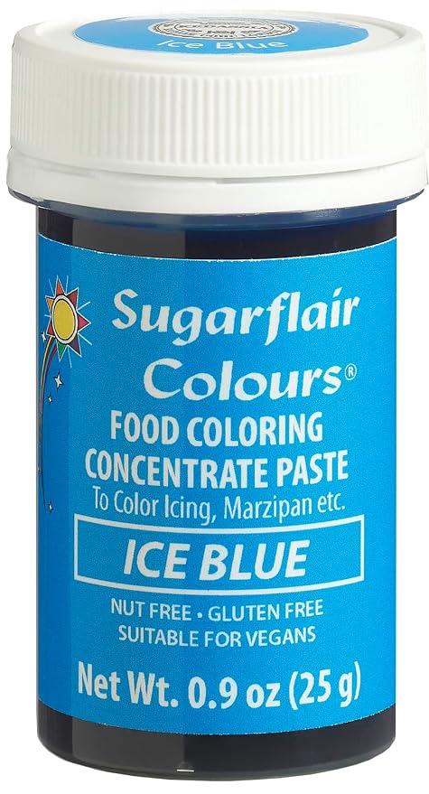 Sugarflair Food Coloring Concentrate Paste, 25 Grams Ice Blue