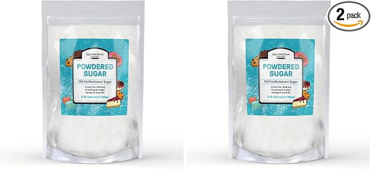 Unpretentious Powdered Sugar (4 lb) (Pack of 2)