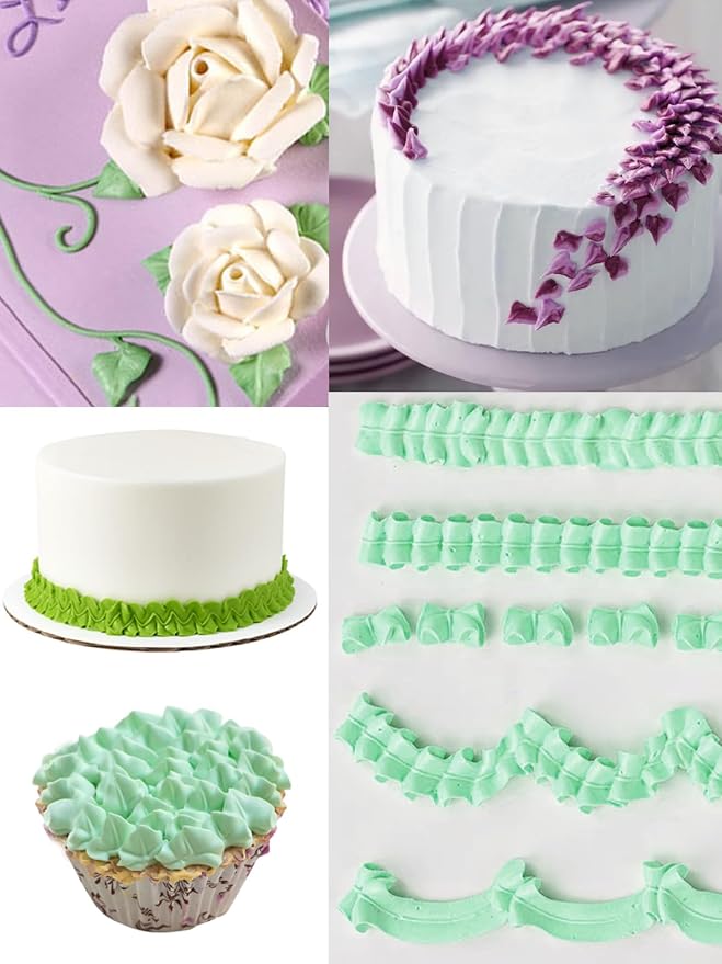 Leaf Piping Tip #70 – Piping Tip for Leaves and Petals on Cakes, Cupcakes, and Pastries, 3 Pcs