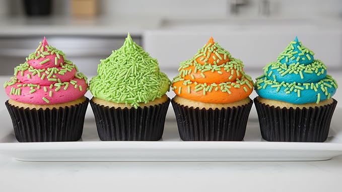 NCS Lime Green Jimmies Edible Sprinkles – Cupcake, Cake & Cookie Decorations, 7 oz