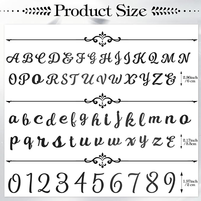 Teenyyou 68 Pcs Acrylic Alphabet Number Cake Topper 0-9 Number and A-z Letters Personalized Cake Picks Decor DIY Name Cupcake Toppers Graduation Wedding Baby Shower Party(Black)