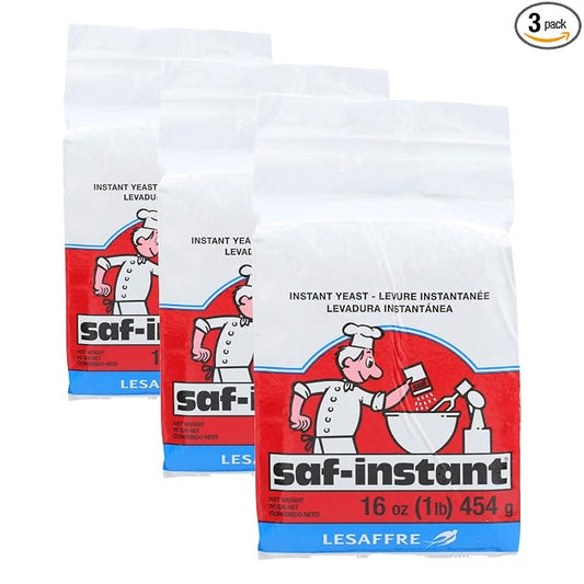 Lesaffre Yeast Instant, 16 Ounce (Pack of 3)