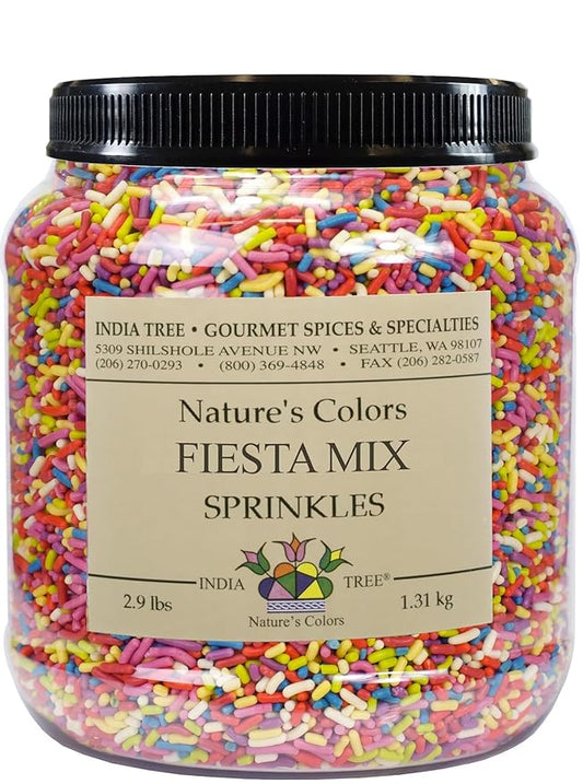 India Tree Nature’s Colors Fiesta Sprinkles, 2.9 lb Canister