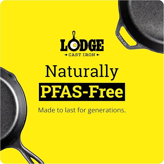 Lodge Seasoned Cast Iron Baking Pan - 15.5 Inches x 10.5 Inches - Heavy-Duty Rectangular Iron Bakeware with Dual Handles - Pre-Seasoned Oven Pan - Nonstick Baking Tray